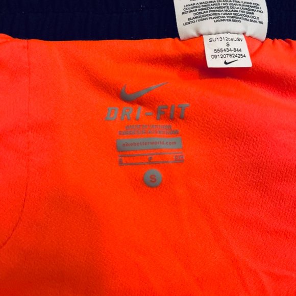 Nike Dri-Fit Bright Orange /Black Running Shorts for Women's Size Small - Picture 5 of 5